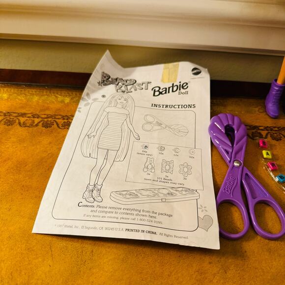 Mattel Barbie Doll Bead Blast 1997 Vintage #18888 NEW - Picture 5 of 9